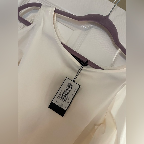 NEW limited edition Armani exchange white blouse cotton - Picture 4 of 10